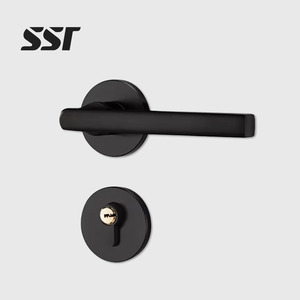 Bedroom Locked From Inside <b>Security</b> Office Doorlock Mute Mortise <b>Lock</b> Wooden Alumina Door Handle <b>Lock</b> Set - Product Image 1