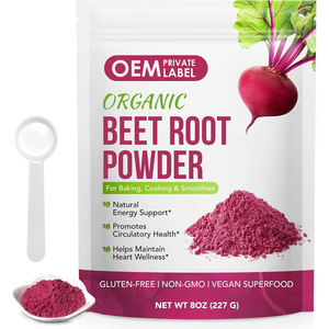 Suplemento Orgánico de Remolacha OEM, Polvo de Raíz de Remolacha con Nitratos, Potasio, Betaína, Ácido Fólico, Hierro, Promueve la Salud Circulatoria y Cardíaca - Product Image 1