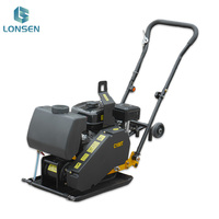 Compacteur à plaque autoporté Lonsen 6,5 CV C100T, force de vibration 20 kN, plaque 42*52 cm, moteur 80 kg