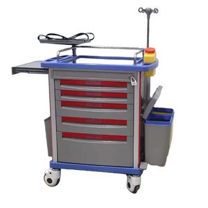 Medische Rode Noodwagen Multifunctionele Medische Kar Vijf Lade Defibrillatie-Instrument - Product Image 1