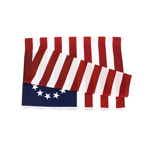 Fábrica de China 3x5 FT 100% poli Día DE LA Independencia 13 estrellas Bandera histórica americana de Betsy Ross - Product Image 2