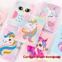Carnet de notes personnalisé en tissu peluche mignon, vente en gros, 16*220mm, marque YICHEN, directement de l'usine, créatif, pour étudiants et enfants