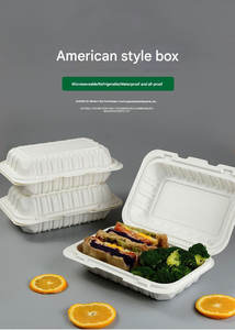 Contenants à emporter biodégradables personnalisés en PP de qualité alimentaire, compatibles micro-ondes, pour traiteur, boîte en plastique isolée pour aliments - Product Image 5