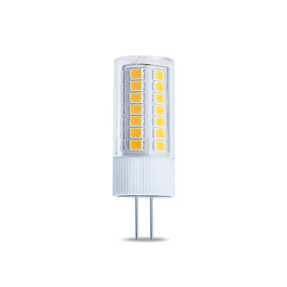 Dimmable G4 LED 220V 240V Corn Lamp 5W No Flicker 2835SMD 45LEDS Ceramics PC 360 Degrees Crystal Chandelier Light Bulbs For Home