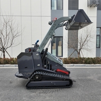 Çin Tedarikçisi 25HP Dizel Mini Skid Steer Yükleyici Paletli Yükleyici, Çiftlik ve Hafriyat İşleri için Güçlü Kaldırma Kapasitesiyle