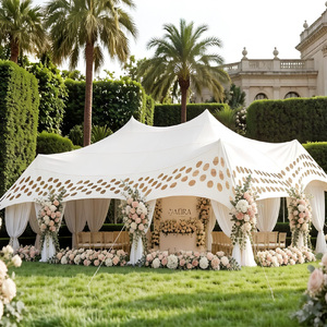 Carpa de Estiramiento Tipo <span class=keywords><strong>Queso</strong></span> para Interiores y Exteriores, de Poliéster, para Uso en Cuatro Estaciones, con Estructura de Acero y Aleación de Aluminio, Resistente a los Rayos UV, Carpa para Bodas Personalizada - Product Image 5