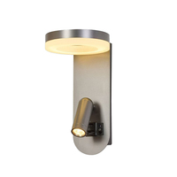 Nouveautés : Applique murale LED moderne et rotative en aluminium de luxe pour chevet, bureau à domicile, avec charge USB