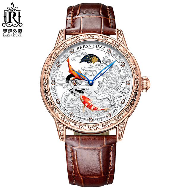 Classic Exquisite Pattern Custom According Needs Watches Business Wrist Luxury for Male Watch Automatic Mechanical Watch