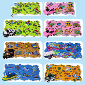 Puzzle pour enfants chauds Puzzle électrique Railcar bricolage ville <span class=keywords><strong>carte</strong></span> scène bâtiment garçons et filles jouets enfants <span class=keywords><strong>Train</strong></span> jouets - Product Image 6