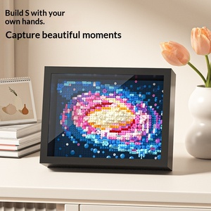 梵高星夜神奈川立体画儿童塑料积木套装装饰拼装批发 - Product Image 3