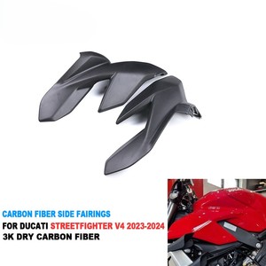Carenados Laterales de Fibra de Carbono 3K para Ducati Streetfighter V4 2023-2024, Piezas de Carenado para Motocicleta, Acabado Brillante o Mate Opcional - Product Image 1