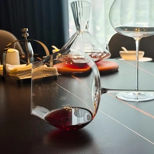 Verres à vin de luxe européens élégants à longue tige en cristal - Product Image 2