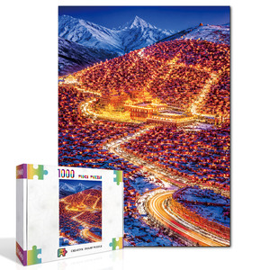 Rompecabezas personalizado de 1000 piezas, papel de cartón de alta calidad, el mejor rompecabezas impreso para adultos, para decoración del hogar - Product Image 1