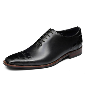 Chaussures <span class=keywords><strong>pour</strong></span> jeunes hommes, chaussures habillées en cuir <span class=keywords><strong>pour</strong></span> hommes, chaussures de <span class=keywords><strong>mariage</strong></span> tendance en cuir véritable <span class=keywords><strong>pour</strong></span> coiffeurs - Product Image 5