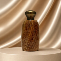 Botol Parfum Kaca Gaya Vintage Elegan Dekoratif Isi Ulang dengan Pompa Semprot Wadah Parfum Kosong untuk Meja Rias