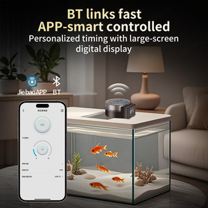 Jebao DRFシリーズ スマート自動給餌器 デジタルディスプレイ搭載 リモコン操作 時間指定可能 定量給餌機能付き - Product Image 4