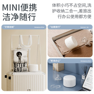 Ultrasonic <b>Cleaner</b> For Orthodontic <b>Retainer</b> 50KHz 0.6L Battery Powered Oral Care Device - Product Image 4