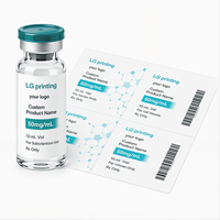 Étiquette personnalisée pour flacon, autocollant pour petit flacon, emballage pharmaceutique avec code-barres, code QR, impression personnalisée