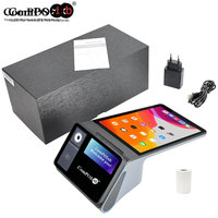 ComPOSxb Google, Terminal Punto de Venta Portátil Android 14 de 8 Pulgadas para Restaurantes, con Bluetooth, NFC, Impresora Térmica de 58 mm, Código QR, SIM 4G
