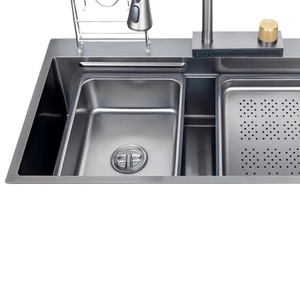 <span class=keywords><strong>Lavello</strong></span> da Cucina Multifunzionale di Alta Gamma, 33 Pollici, Vasca Singola, Fatto a Mano in Acciaio Inossidabile, Installazione Topmount, Monoforo, Resistente ai Graffi - Product Image 2