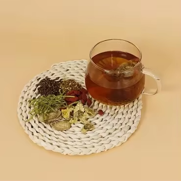 Органическая жимолость, Мушмула, расцветший чай премиум-класса, расфасованный в пакет