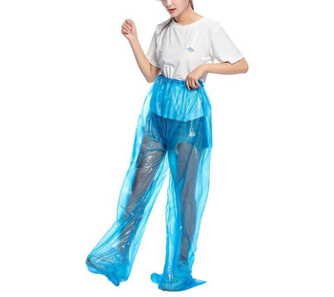 PE Plastic Transparent 0.02mm Thick Waterproof Raincoat for for Rainy Seasons and Outdoor Fishing Activities