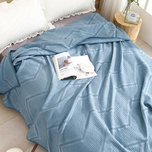 <span class=keywords><strong>Gaze</strong></span> tissée de couette de serviette gaufrée 100% coton transfrontalière pour l'été simple ou <span class=keywords><strong>double</strong></span> couverture de sieste de canapé ou couverture de bureau - Product Image 2