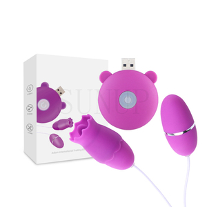 Scatola personalizzata gratuita-donne sesso femminile prodotto USB <span class=keywords><strong>ricarica</strong></span> vibratore vibrazione Mini uova d'amore leccatura lingua - Product Image 5