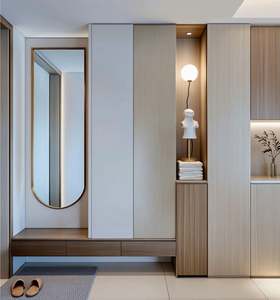 Armoire de rangement pour couloir, armoire à chaussures personnalisée, armoires de couloir, placard de porte d'entrée - Product Image 2