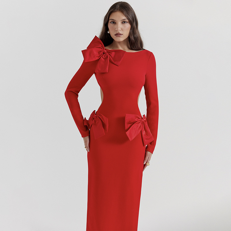 minimalist maxi dress Lilla Cavallo