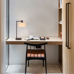 <span class=keywords><strong>Lampe</strong></span> de lecture en tissu Bronze foncé de chevet Simple classique décoration <span class=keywords><strong>lampe</strong></span> de table d'hôtel - Product Image 4