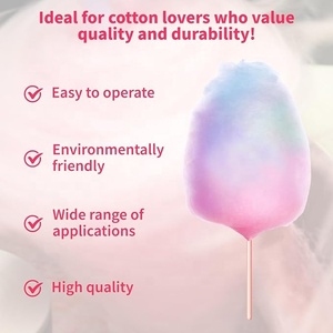 Meilleur prix 50 pièces bâtonnets de papier de barbe à papa colorés pour la fête de mariage d'anniversaire et les vacances - Product Image 2