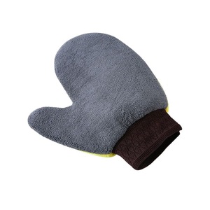 Gant de lavage de voiture JIANYAN en forme de patte d'ours, en polaire corail, double face, absorbant, pour le nettoyage automobile - Product Image 2