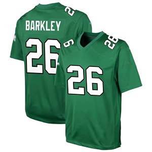 Áo bóng đá Mỹ 26 saquon barkley 1 jalen đau 33 dejean 11 Nâu 62 kelce <span class=keywords><strong>6</strong></span> Smith khâu Áo sơ mi áo Kelly màu xanh lá cây - Product Image 3