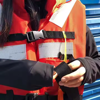 Gilets de sauvetage marins pour adultes en mousse de flottabilité remplie de polyester avec bandes réfléchissantes
