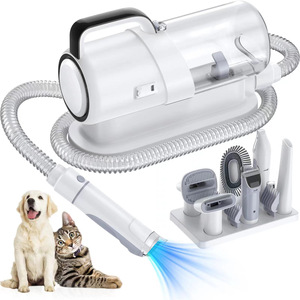 Tondeuse électrique pour animaux de compagnie avec aspirateur et peigne 502 pour l'élimination des poils de chat et de chien - Product Image 1