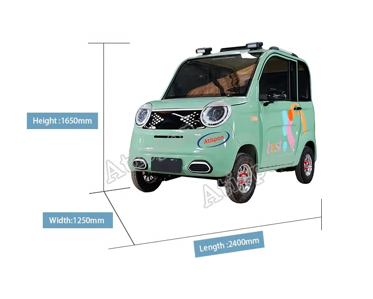 China Certified New Energy Cars Precio de fábrica 4 Wheel Electric Vehicle Mini Car Mini Truck