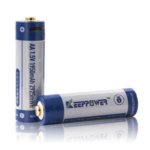 Keeppower P1450U1 AA Micro USB 14500 1.5V 1950mAh RechargeableでBatteryペア