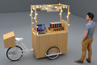 Chariot de supermarché électrique, avec roues, kiosque, robot alimentaire, pour bonbons, en coton