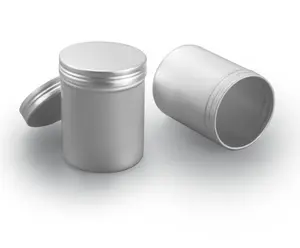 350 Gam 350Ml Trà Rỗng Nhôm Kim Loại Bao Bì Container Tin Nến Jar Tùy Chỉnh Thiếc Với Vít Nắp