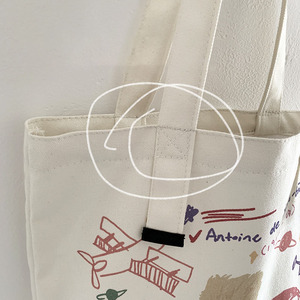 Sacs à bandoulière en toile pour étudiants, imprimé dessin animé <span class=keywords><strong>Le</strong></span> <span class=keywords><strong>Petit</strong></span> <span class=keywords><strong>Prince</strong></span>, sacs à main japonais grande capacité pour femmes - Product Image 3