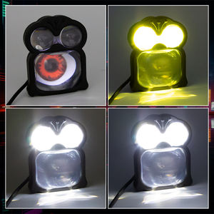 Nuevo modelo de foco de motocicleta personalizado con ojos de diablo dinámicos, faro delantero con forma de pingüino 3570 CSP, faros delanteros externos de 12V - Product Image 2