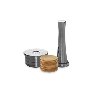 Cápsula de Filtro de Café Reutilizable de Acero Inoxidable Delta Q para Preparar Café con Filtros de Papel Incluidos - Product Image 1