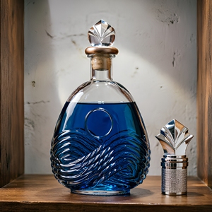 Bouteille <span class=keywords><strong>de</strong></span> Whisky, Brandy, XO, Liqueur, Vin en Verre Super Flint avec Finition Mate et Gravure Personnalisée - Product Image 3