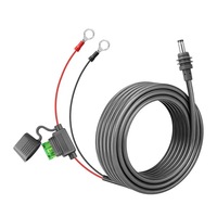 Kabel Daya Starlink Mini Terminal O Ring ke Konektor DC dengan Kotak Sekring Kabel Catu Daya Baterai untuk RV Kendaraan Laut