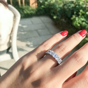 Anillo de Hiphop al por Mayor, Joyería Fina de Plata de Ley 925, Anillo de Dedo Unisex de Lujo con Diamante Natural - Product Image 4