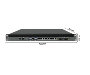 Servidor de Firewall y Router VPN BKHD C612NP 1U Xeon LGA2011 con 8 LAN y 2 Puertos 5GbE I226V - Product Image 2
