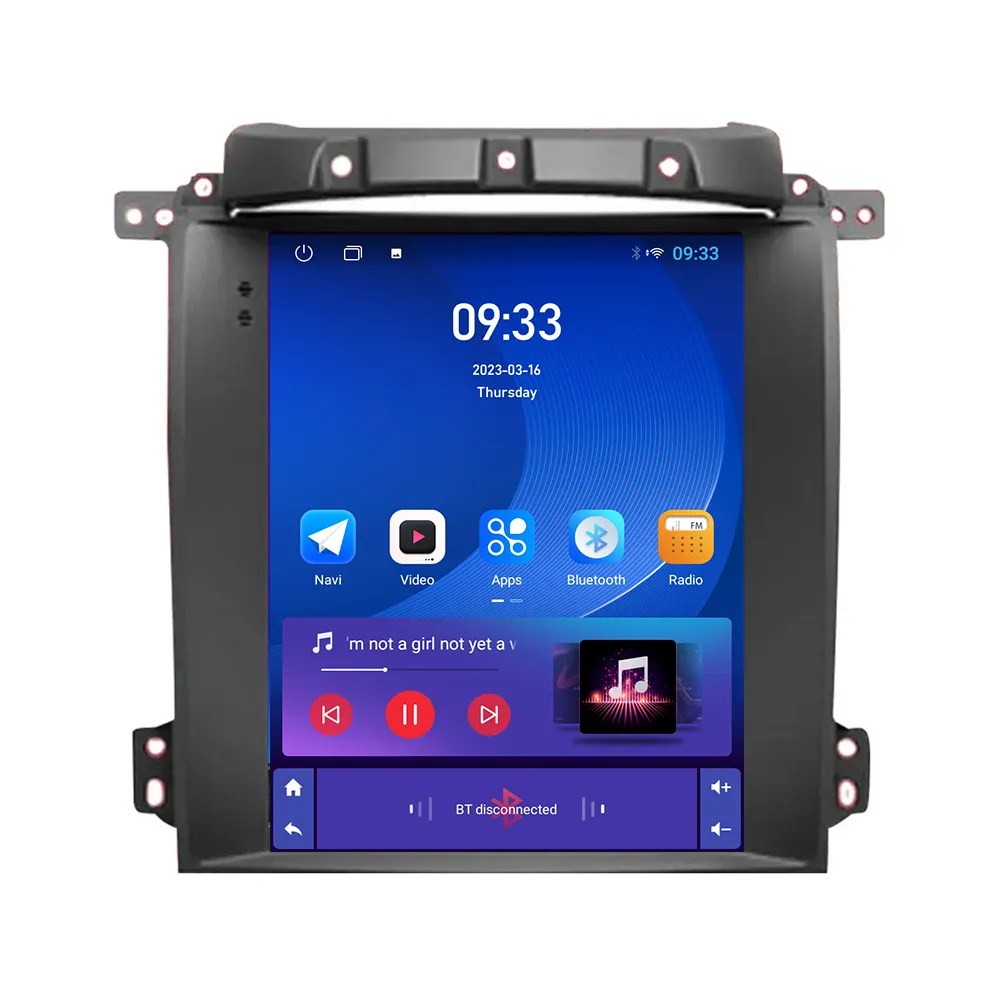 Sistem multimedia mobil Android 9.7 inci, untuk KIA Sorento 2002-2008 pemutar Radio mobil DSP Wireless Carplay Auto WIFI