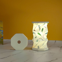 Lanternes en papier créatives portables personnalisées avec lumière LED rotative à intensité variable au toucher, mini veilleuse douillette, ensemble cadeau unique pour femmes