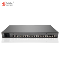 SLK-S516R-PLUS industriel SERIALLINK 16 ports série RS-232/RS-485 COM virtuel sur réseau Ethernet